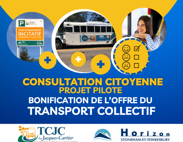 Consultation citoyenne : projet pilote de bonification de l’offre du transport collectif