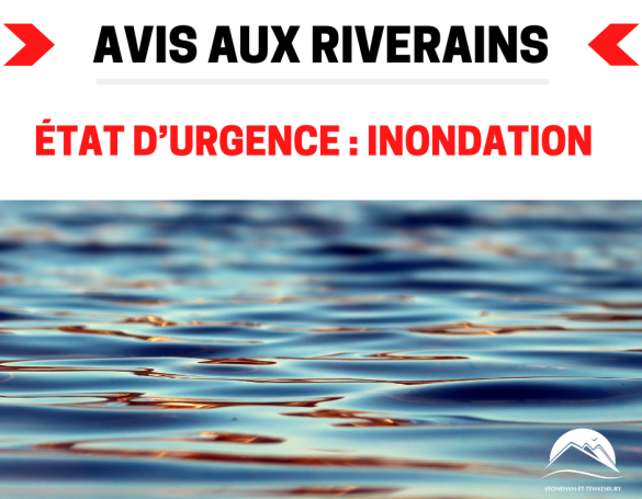 Avis aux riverains : inondations & état d'urgence