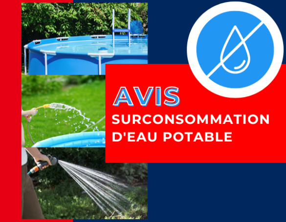 Avis de surconsommation d'eau potable aux usagers du réseau d'aqueduc du secteur Grands-Ducs et Raymond Lortie