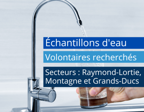 Volontaires recherchés : échantillons d'eau